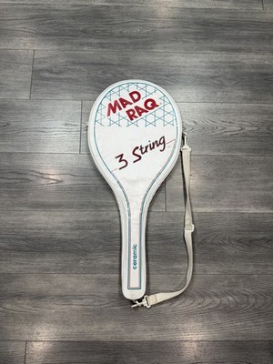 Mad Raq 3 String Ceramic Mid-size Tennis Racquet 4 3/8 L3 with Cover