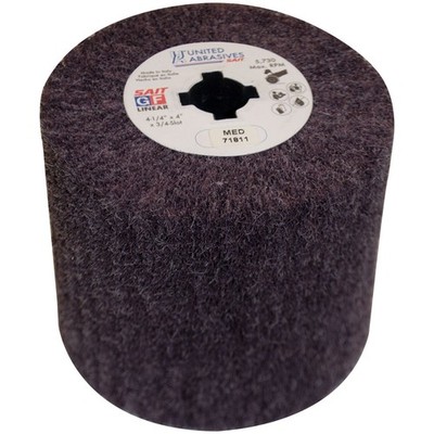 United Abrasives-SAIT 71811 4-1/4x3/4-Slot Grind & Finish Non-Woven Linear Whl M