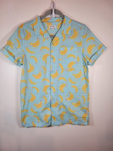 Art Class Museum of Ice Cream Banana Button Front Short Sleeve Shirt Size XL- 16 - Picture 1 of 15