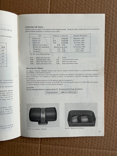 GENUINE SUZUKI NOS GT500 A 75 NEW MODEL GUIDE TECHNICAL BULLETIN DEALER ISSUE - Picture 4 of 7