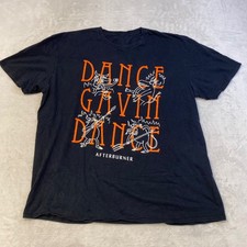 Vtg Dance Gavin Dance Afterburner Black Graphic T Shirt PH346 FREE SHIPPING