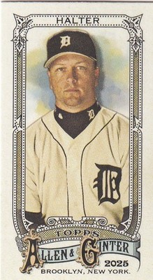 2025 Topps Allen & Ginter MLB No. 289 Shane Halter Mini Card