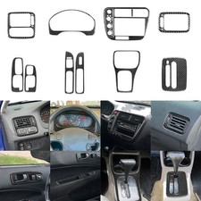 13pcs Real Carbon Fiber Whole Interior Dash Trim Kits For Honda Civic 99-2000 13pcs Real Carbon Fiber Whole Interior Dash Trim Kits For Honda Civic 99-2000