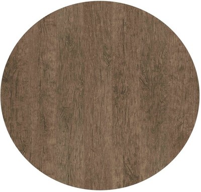 Tischplatte serlaDUR 70 cm rd Dekor Rustik Dark Oak wetterfest Ersatztischplatte