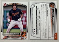 2025 Bowman Baseball  Prospects Paper BP-109 Samuel Basallo, Baltimore Orioles