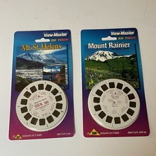 Set Of 2 Fisher Price View Master Reels NIP Mt Rainier Mt St Helen  s Parks