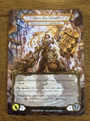Flesh and Blood TCG Construct Nitro Mechanoid Cold Foil Marvel Dynasty DYN092