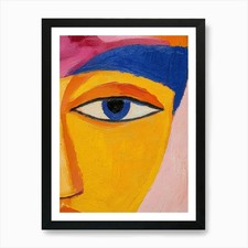 Egyptian Eye Art Print Framed Wall Art Poster Canvas Print Picture