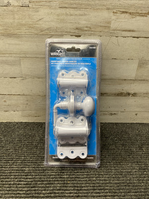 New Wright Screen Door Hardware Set White V321WH