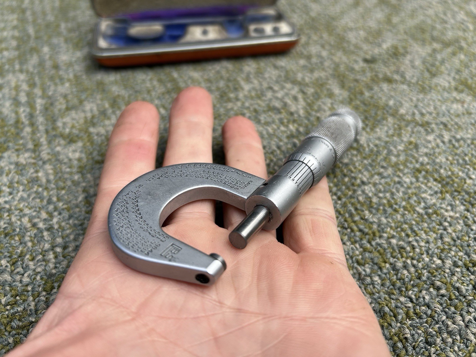 Vintage Brown and Sharpe No. 1 Outside Micrometer 0-1" in Original Case