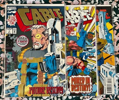Cable. Vol 1. #1-3 '93. **V V .Fine - Bagged and Carded**