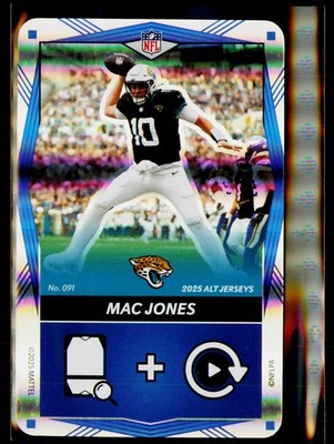 2025 UNO Elite Alt Jerseys Edition - Blue Foil #091 Mac Jones