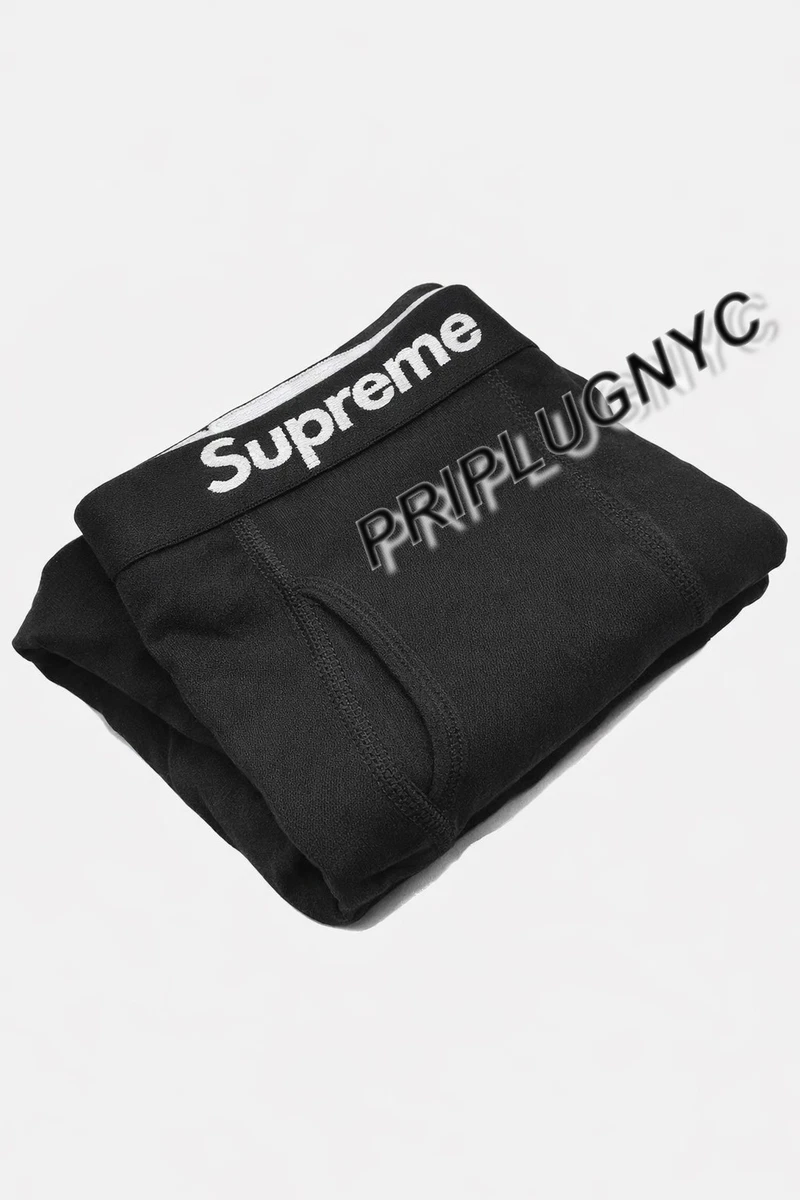Supreme Black Underwear for Men for sale | eBay
