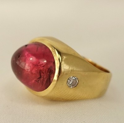 Wundervoller Turmalin Brillant Ring 585 Gold / CU 354(7)