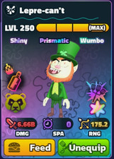 Shiny Wumbo LEPRE CAN'T OP PRISMATIC UNIT - SpongeBob Tower Defense