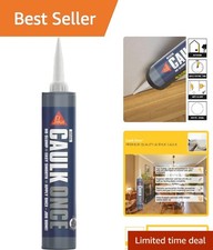 Everbuild Caulk Once 380ml – High-Performance White Acrylic Caulk for Every Need