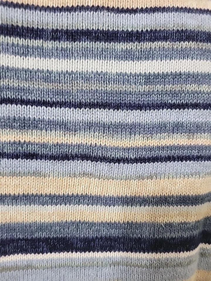 SUÉTER CÁRDIGAN CREMALLERA COLECCIONABLES RELIQUIA TALLA L RAYAS Y PATRÓN LG Foto 3 de 4