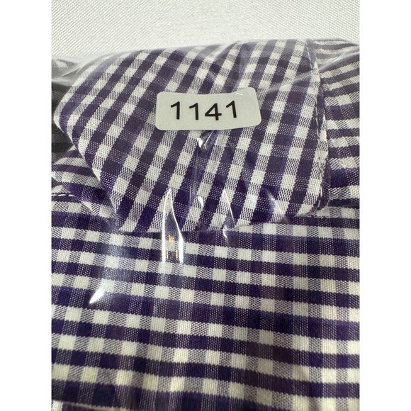 Antigua Mens Clemson Tigers Gingham Button Down Shirt Navy White Size M ...