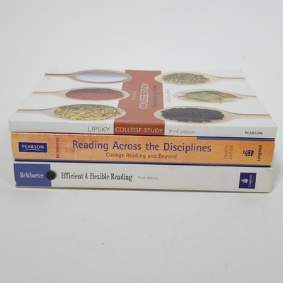 College Efficient Flexible Reading Study Skills Textbook Lot Lipsky Freshman Lot