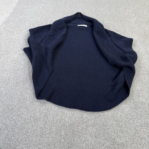 George Damen Cardigan Bolero Shrug blau marine 14 ärmellos Stretch Freizeit Strick - Bild 2 von 11