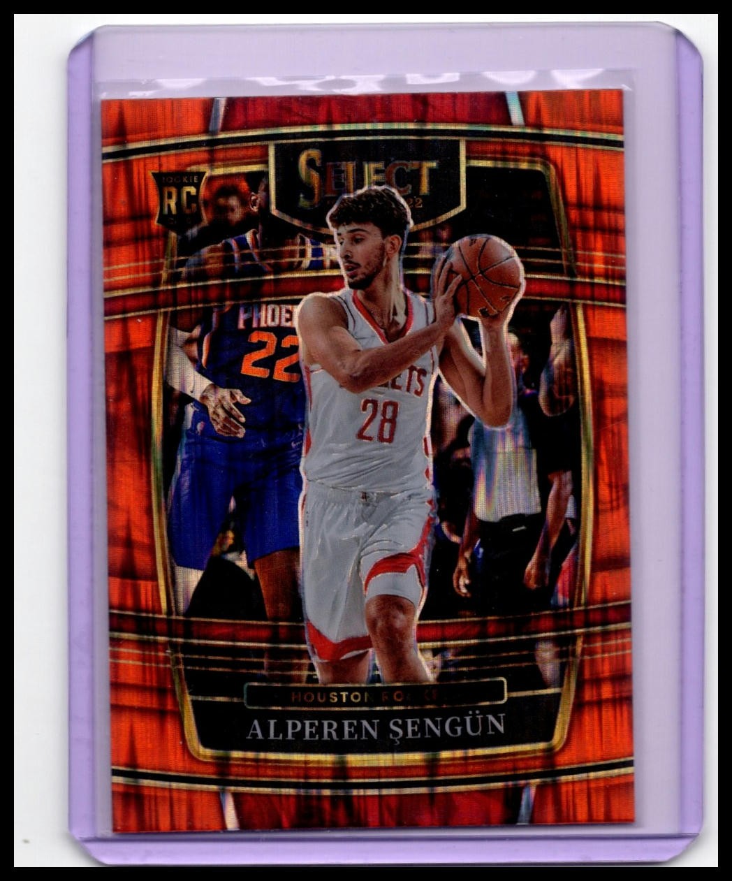 2021-22 Panini Select #19 Alperen Sengun Orange Flash Prizms