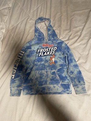 NWt frosted flakes tie dye hoodie tony the tiger JUSTIce Kelloggs fall top S