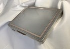 ZIGARETTEN/KARTENETUI 155g VINTAGE HM SILBER PAKET VERGOLDET MOTOR GEDREHT 1964