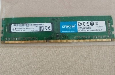 8GB Crucial Micron UDIMM DDR3L-1600 1.35V CL11 RAM Arbeitsspeicher
