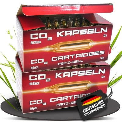 100 x capsules Fritz-Cell Co2 12 g pour capsules premium Gotcha, Paintball Softair ! - Photo 1/4