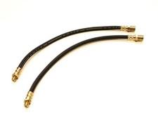 JAGUAR MK1  2.4 & 3.4 1955-59 PAIR OF FRONTFLEXIBLE BRAKE HOSES DRUM BRAKE CARS
