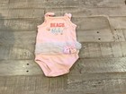 Girls Little Treasure bodysuit size 0-3 months sleeveless "Beach Babe" — photo 1