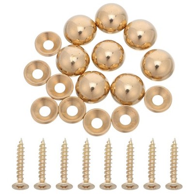  8 Sets Retro-Dekobezug Zierschrauben Dekorative Abdeckung Für Spiegelnägel