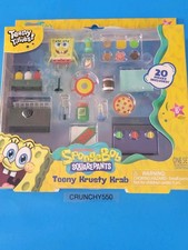 Teeny Tinies Spongebob Squarepants Krusty Krab Mini Playset 20 Pieces NEW
