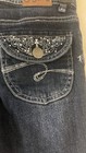 Justice Girls Simply Low Embellished glitter sparkle Bootcut Jeans 8R rhinestone — photo 10