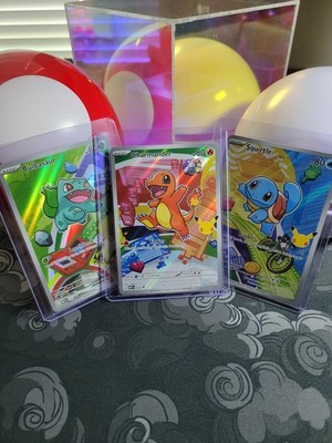 Bulbasaur Charmander Squirtle Pokémon TCG Mega Evolution First Partner Promo Set