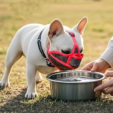 Summer French Bulldog Short Nosed Adjust Pet Muzzle for Dogs Face Shield Pu