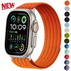 Nylon Sport Loop Armband für Apple Watch Series 3 4 5 6 7 8 9 10 11 SE + Ultra 3
