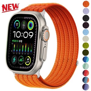 Bracelet en Nylon Sport Loop für Apple Watch Series 3 4 5 6 7 8 9 10 11 SE + Ultra 3