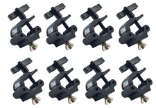 8 Prox Truss Lighting Clamps TUV M10 Bolt fit 0.12 2.0 in 3 52 mm tubing