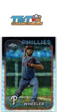 Zack Wheeler 2024 Topps Chrome Logofractor Refractor #25 Phila Phillies 20a