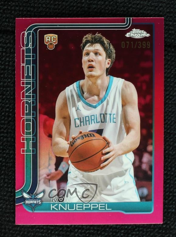 2025-26 Topps Chrome Magenta Refractor 71/399 Kon Knueppel #254 Rookie RC