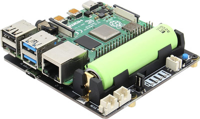 Geekworm Raspberry Pi 4 UPS X703, Ultra-Compact 18650 UPS Shield with Auto Power