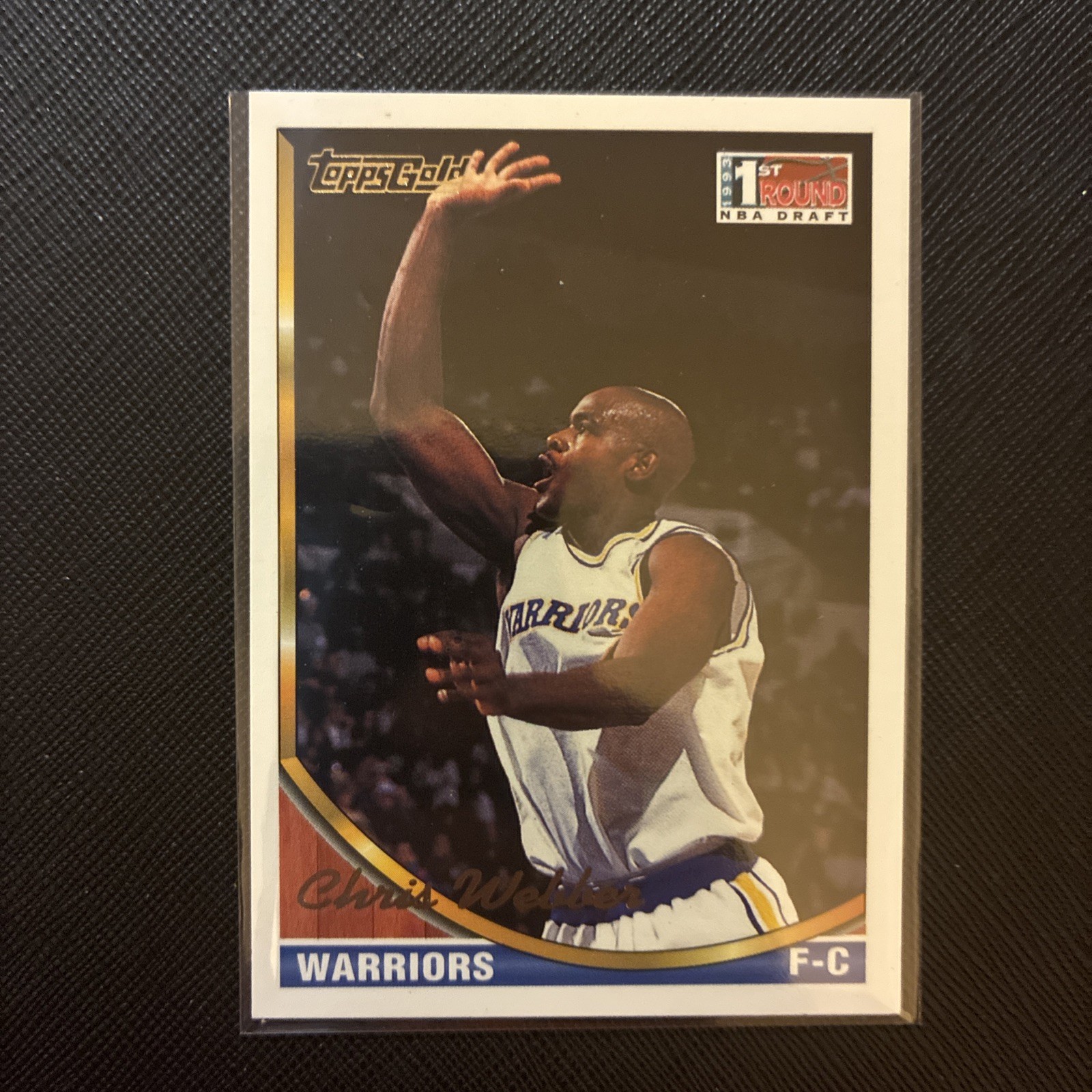 Chris Webber 1993-94 Topps ROOKIE Gold #224 - Golden State Warriors 