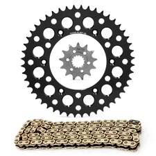 13T Steel 48T Aluminum Sprocket Chain Kit 520 Pitch EXC EXC-F XCF-W SX-F Black