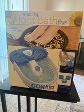 Conair Relaxing Foot Bath with Bubbles  Heat Electric Foot Spa Massager