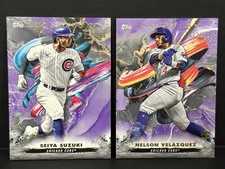 2023 Topps Inception MLB Cubs Seiya Suzuki & RC Nelson Velazquez Purple /150