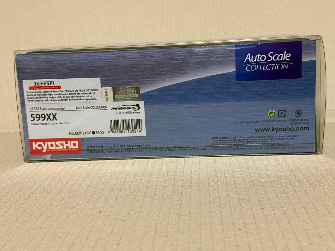 KYOSHO Auto Scale Collection イエロー Kyosho Mini-Z Ferrari 599XX Yellow Auto Scale Collection ASC