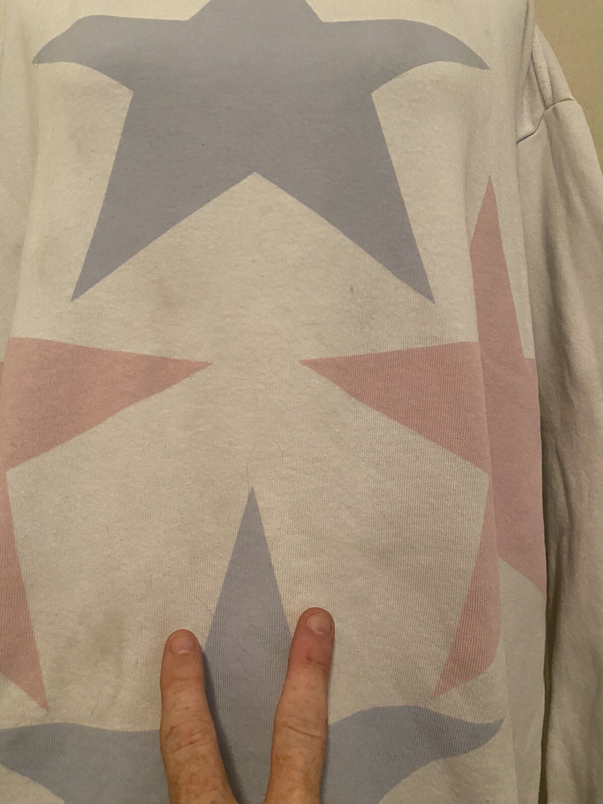 Wildfox Multicolor Star Print Pullover Sweater Si… - image 6