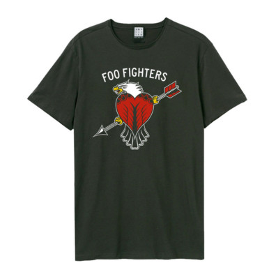 AMPLIFLIED T-Shirt FOO FIGHTERS ''EAGLE TATOO'' Herren Crew T-Shirt charocal neu