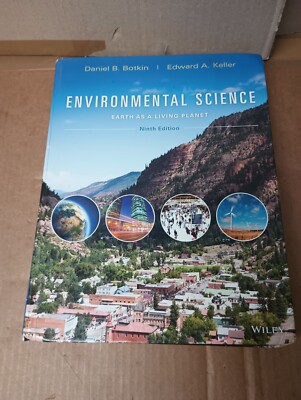 ENVIRONMENTAL SCIENCE EARTH AS A LIVING PLANET NINTH EDITION HARDCOVER PRE-OWNED